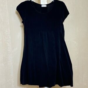 ALTAR’D STATE DISTRESSED BLACK CAP SLEEVE BABY DOLL DRESS SZ SMALL